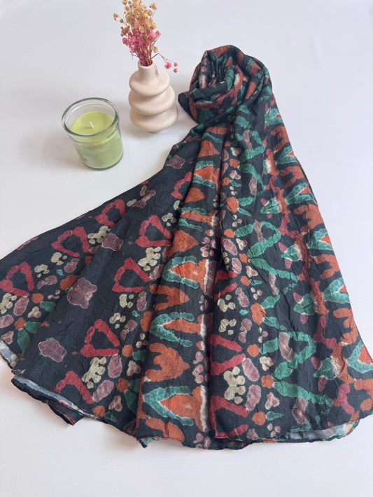 Bamboo Abstract ZigZag Hijab